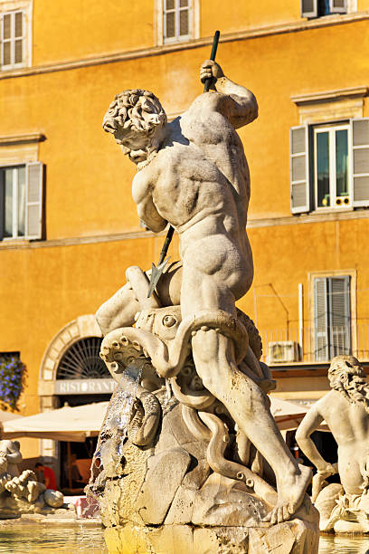 ナヴォーナ広場、ローマ - italy rome neptune roman mythology ストックフォトと画像