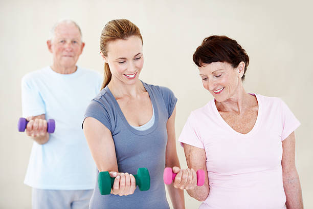 istock Keeping the elderly fit and strong 175535958