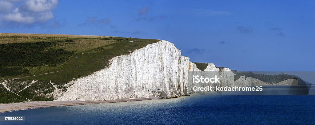 coastline sussex south downs way the seven sisters Seven Sisters - Cliffs Stock Photo