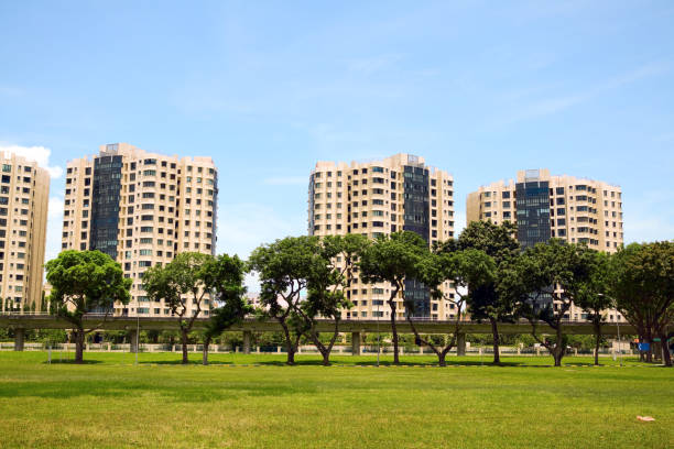 istock Modern flats buildings in Geylang 175536046
