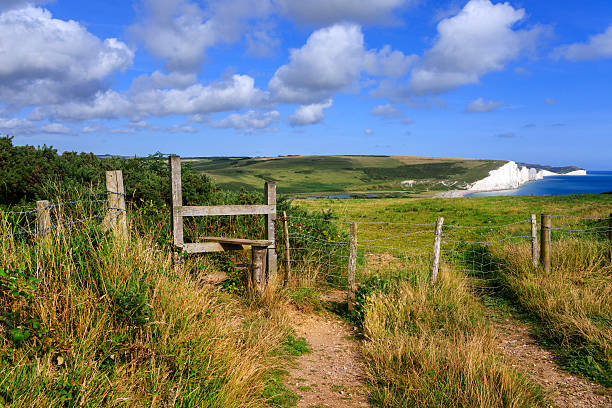 puerta - south downs fotografías e imágenes de stock