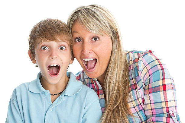 istock Surprised mother and son 175536450