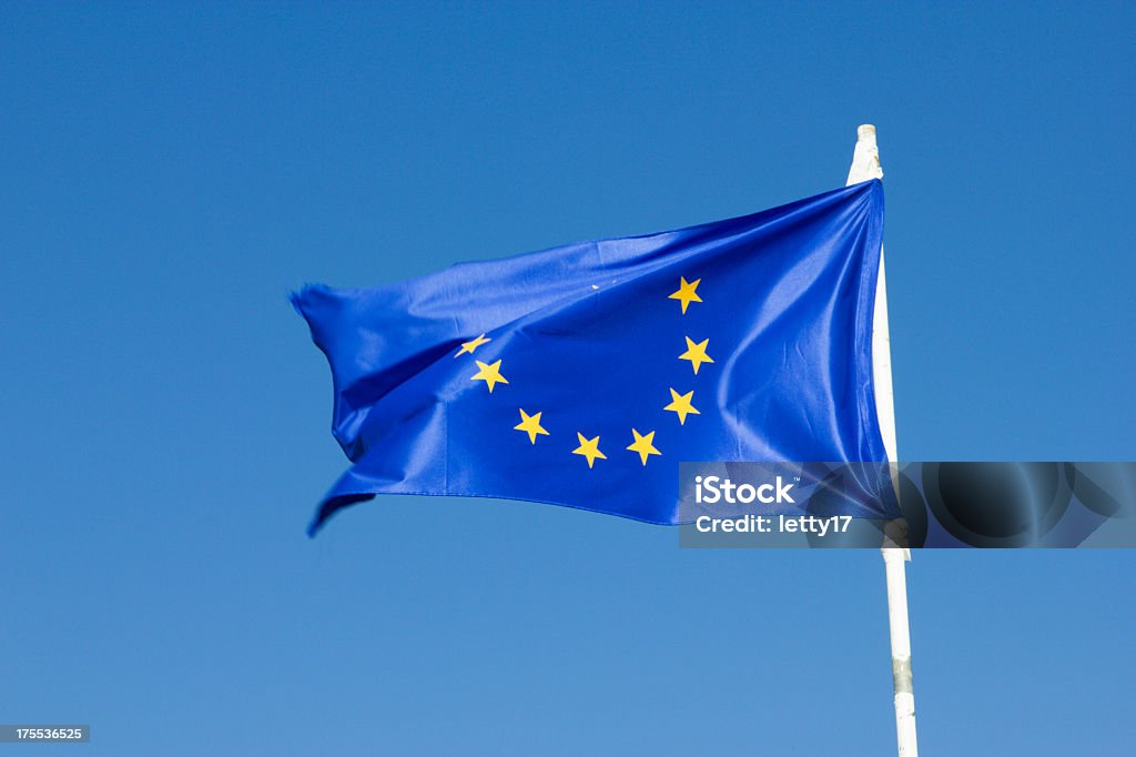 Bandeira da União Europeia - Royalty-free Azul Foto de stock