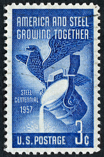 istock American Steel Industry Stamp 175536827
