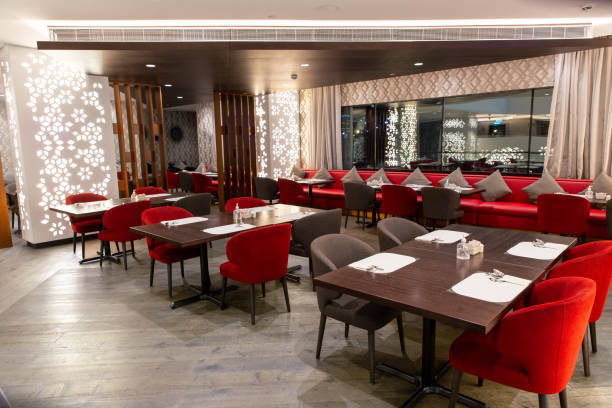 istock Interior of stylish bright italian restaurant 1755369938
