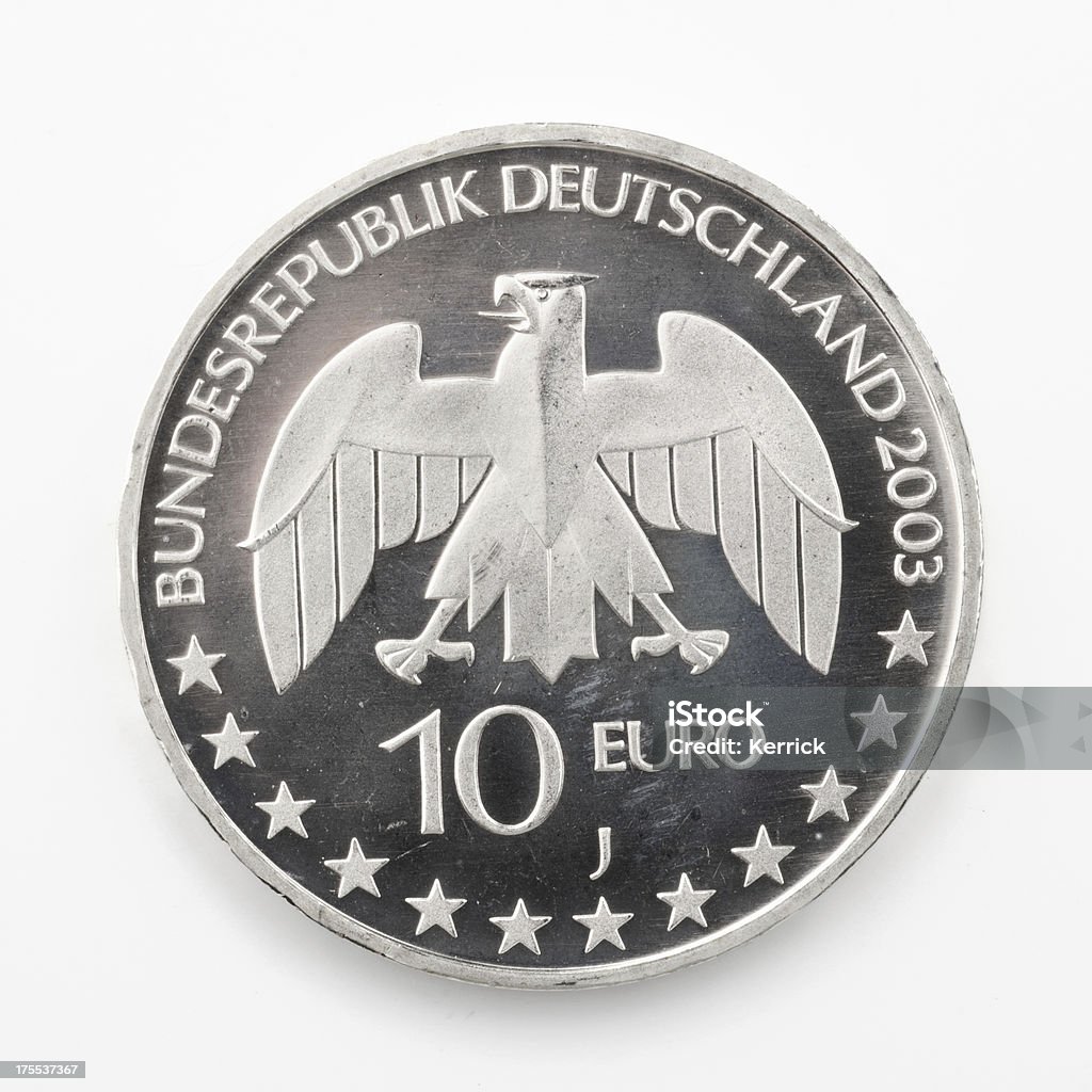 Rückseite einen 10-Euro-Münze, Deutschland - Lizenzfrei Bundesadler Stock-Foto