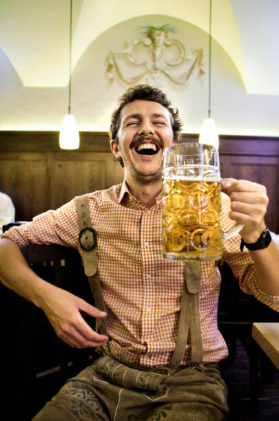 Bavarian man drunk at the Beer Fest Bavarian man drunk at the Beer Fest bavaria stock pictures, royalty-free photos & images