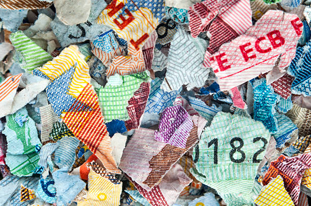 Shredded money | euronotes stock photo