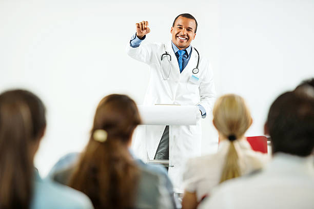 istock Doctor giving a speech on  seminar. 175538543