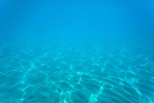 海のボトム - sunbeam underwater blue light ストックフォトと画像