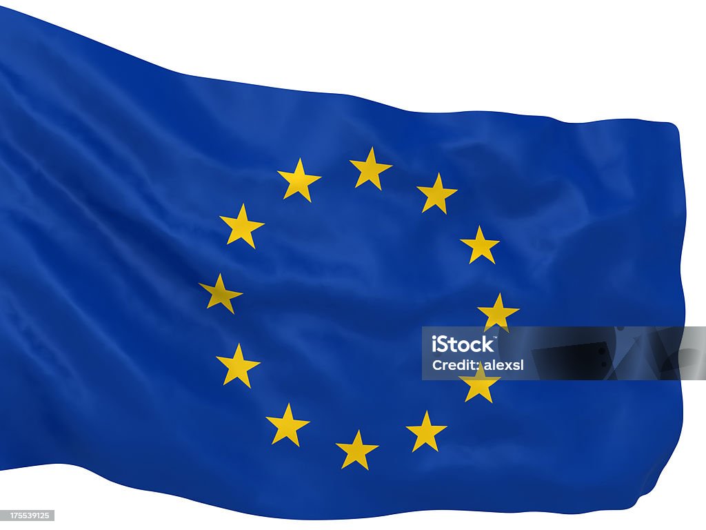 European Union Flag - 로열티 프리 0명 스톡 사진