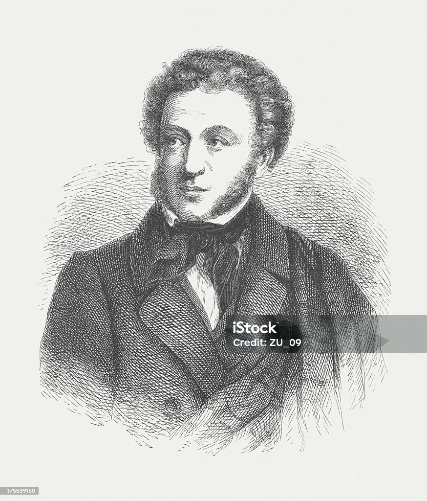 Alexander Puschkin (1799-1837), die im Jahr 1882 Vom Hauptpostamt eingerichtet wurde veröffentlicht - Lizenzfrei Alexander Puschkin Stock-Illustration