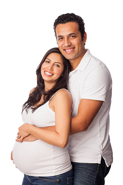 Loving pregnant couple Loving pregnant couple 8 months pregnant stock pictures, royalty-free photos & images