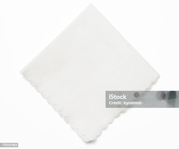 絶縁ショットを白ナプキン紙を背景に白色 - テーブルナプキンのストックフォトや画像を多数ご用意 - テーブルナプキン, カットアウト, 紙