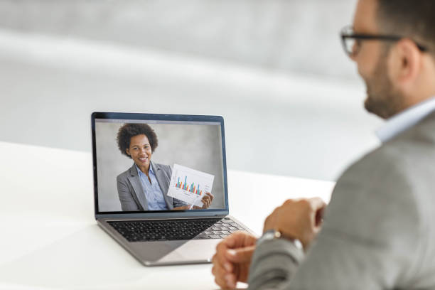 istock Business conference call over laptop! 1755414261