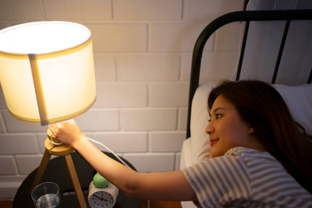 istock A woman go to sleep at night. 1755415338