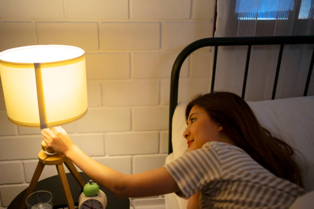 istock A woman go to sleep at night. 1755415339