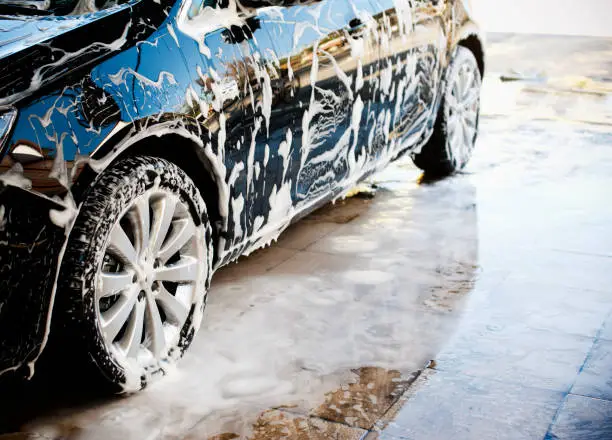 Car & Foams in Car wash. 
