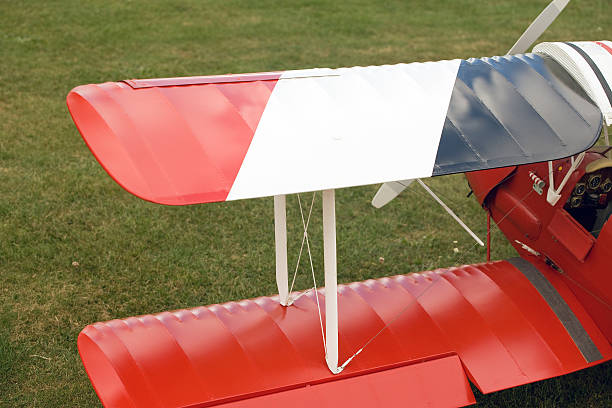 istock Wings of a vintage biplane 175542752