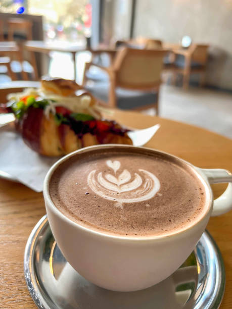 istock closeup cup of cappuccino or latte coffee 1755427755