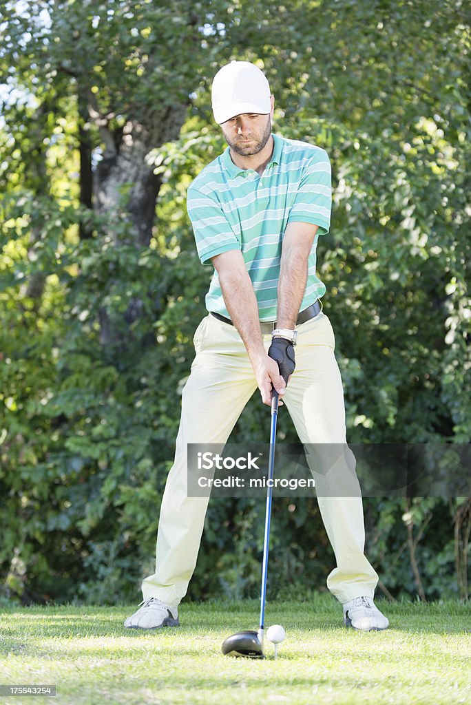 Golfspieler - Lizenzfrei Abschlag - Golfsport Stock-Foto