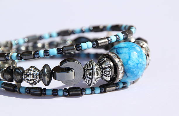 istock modern bracelet in blue and silver 175543442