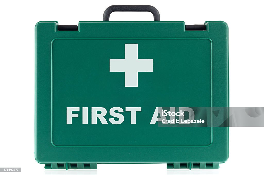 First Aid Box First aid box (bag) isolated on white. First Aid Kit Stock Photo