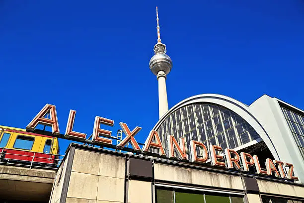 Alexanderplatz Train Station with S-Bahn 