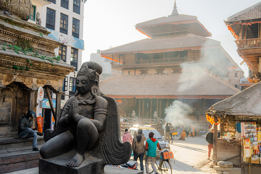 Lord Shiva Statue at Ganga (ganges) River, Rishikesh, Uttarakhand, India