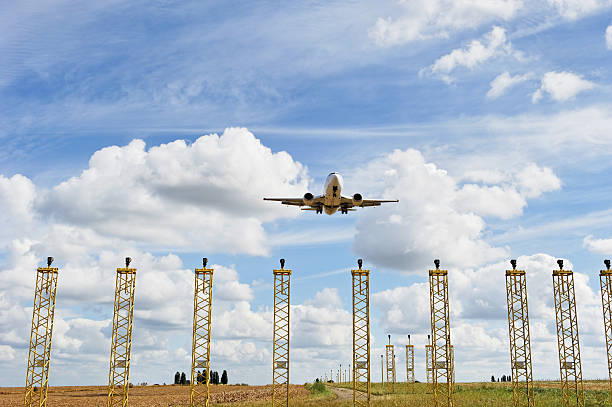 istock Airplane landing at Brussels Airport 175544239