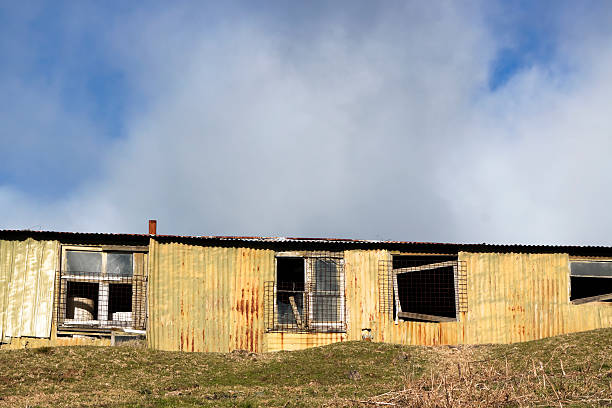 San Fidel, New Mexico, United States - September 17, 2023: Old Abandoned House along Route 66 in San Fidel, New Mexico