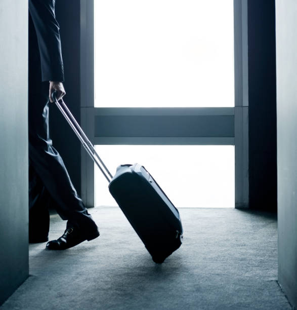 istock Businessman entering in a hotel room 175544530