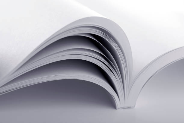 Macro view of book pages