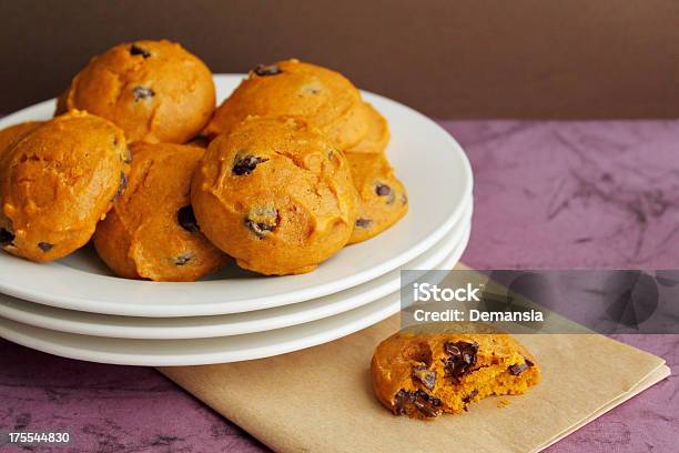 Plate Of Cookies Stock Photo - Download Image Now - Pumpkin, Chocolate Chip Cookie, Cookie