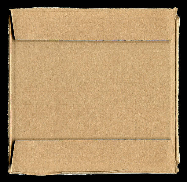 istock Blank corrugated cardboard paper textured background 175544845