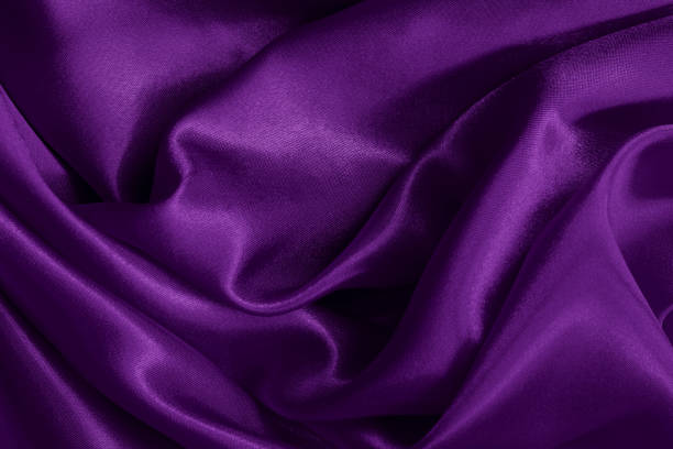 istock Purple fabric cloth texture for background and design art work, beautiful crumpled pattern of silk or linen. 1755449327