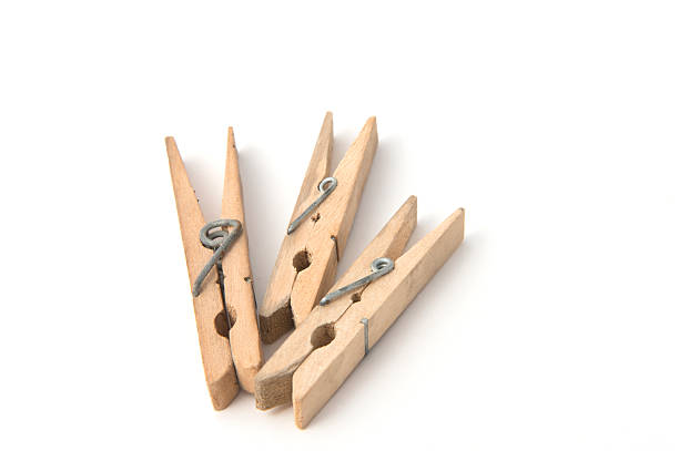 istock Wooden Clothes Pins 175545104