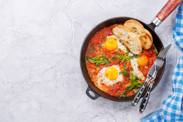 istock Delicious shakshuka breakfast in a pan 1755456900