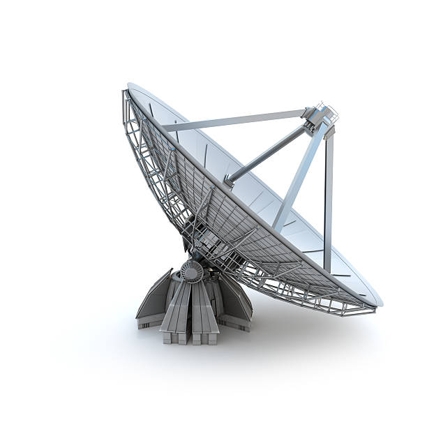 satellite dish stock photo