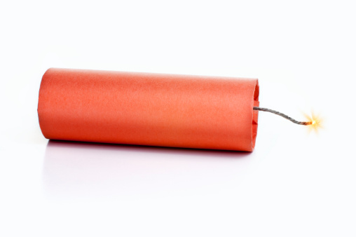 Firecracker Before Exploding Firecracker Stock Photo - Download Image Now - Explosive Fuse, Dynamite ...