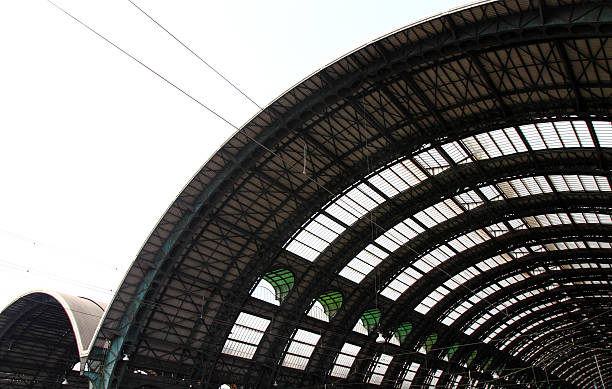 Railroad station tunnel