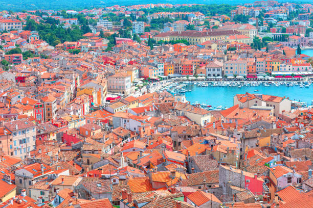 istock Panoramic aerial view of Rovinj 1755466764