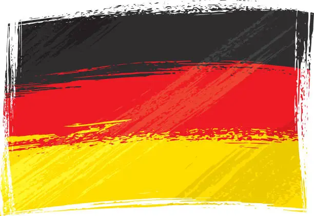 Vector illustration of Grunge Germany flag