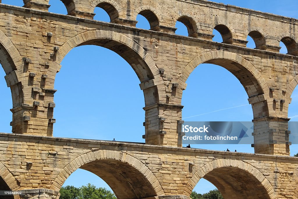 Pont du Gard, Frankreich - Lizenzfrei Antike Kultur Stock-Foto