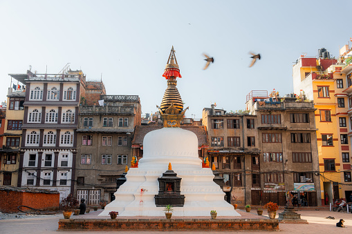 Stupas in Za-Sa or Zasa Monastery near Salleri vilage, Solukhumbu, Nepal