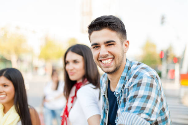 istock Smiling young man on the street 175547403