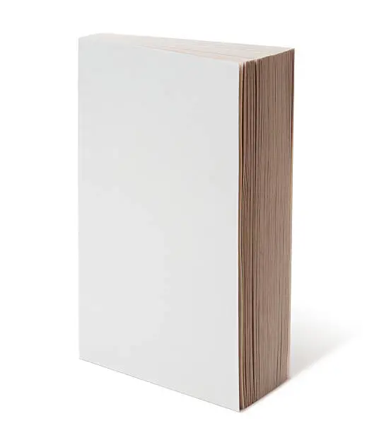 Blank Book on white background.