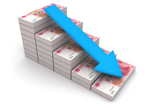 istock Decreasing value of Chinese Yuan. 175547590
