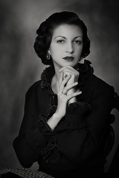 istock 1930s style. Female portrait. 175547977