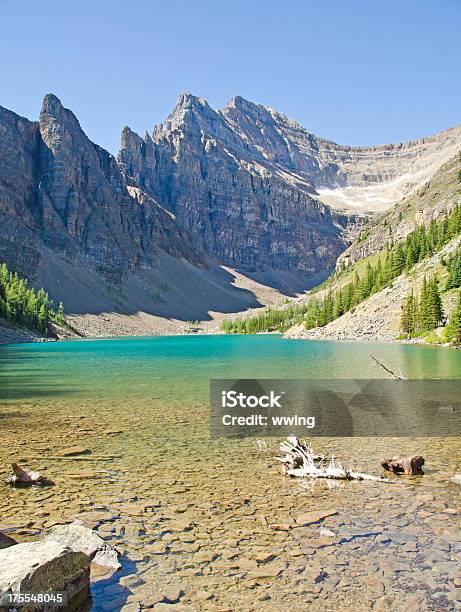 Lake Agnes In The Rockies Stock Photo - Download Image Now - Alberta, Banff National Park, Canada